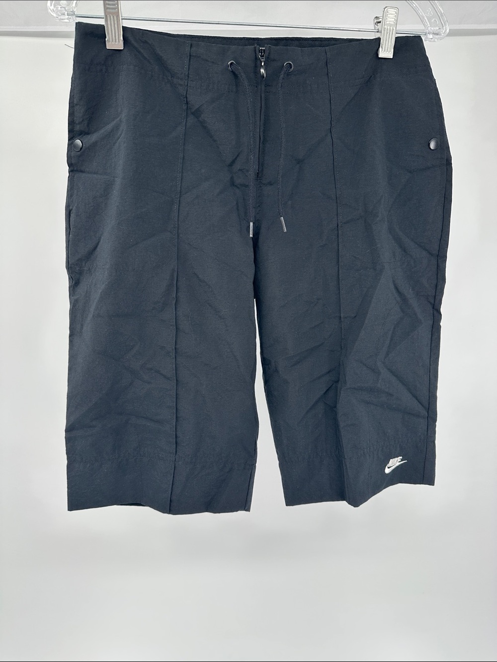 Nike Women’s Black Bermuda Shorts with Drawstring